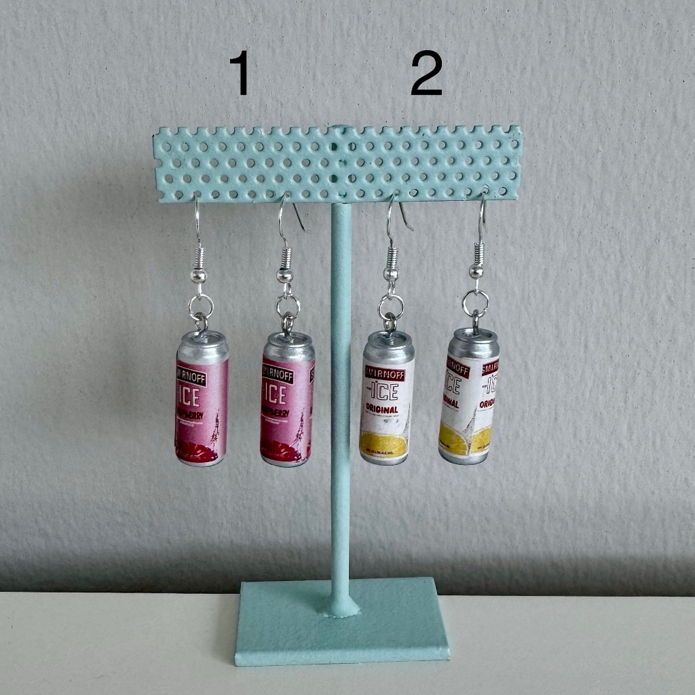 Seltzer Drop Dangle Earrings | Fun Drink-Themed Statement Earrings